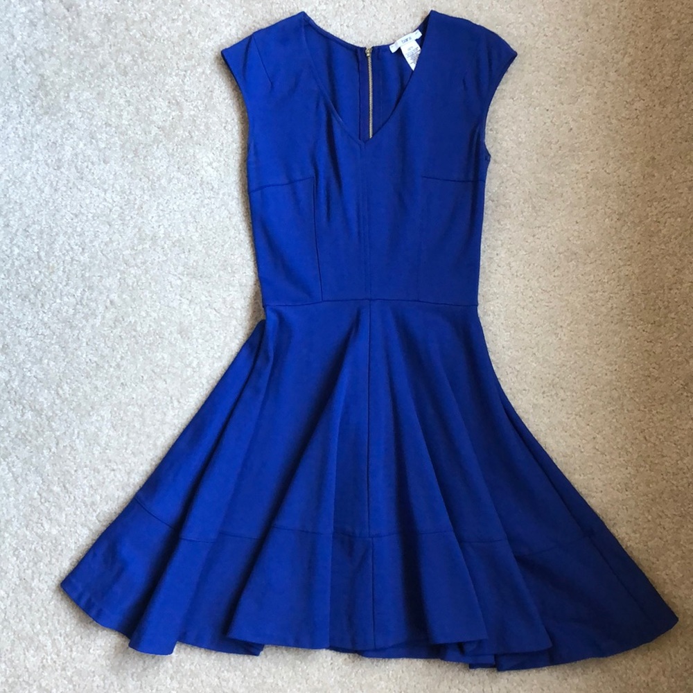 Bar III blue skater dress